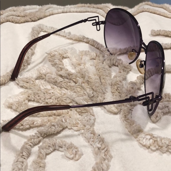 VINTAGE FENDI FS359R Purple Metal Sunglasses Vintage 90s 00s used - Picture 6 of 15